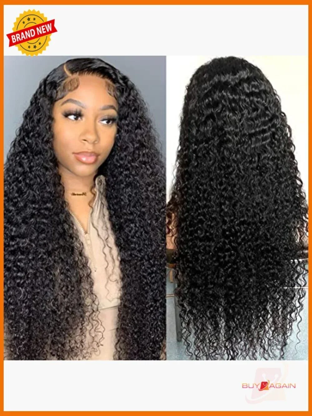 Deep Wave 13x4 HD Lace Front Wig Human Hair 180% Density Glueless